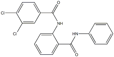 3,4-dichloro-N-[2-(phenylcarbamoyl)phenyl]benzamide Struktur