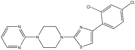 4-(2,4-dichlorophenyl)-2-(4-pyrimidin-2-ylpiperazin-1-yl)-1,3-thiazole Struktur