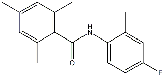 N-(4-fluoro-2-methylphenyl)-2,4,6-trimethylbenzamide Struktur