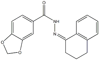 N-[(Z)-3,4-dihydro-2H-naphthalen-1-ylideneamino]-1,3-benzodioxole-5-carboxamide Structure