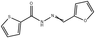 N-[(E)-furan-2-ylmethylideneamino]thiophene-2-carboxamide Struktur