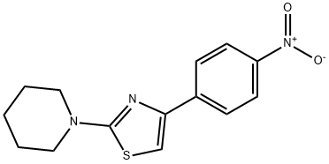 4-(4-nitrophenyl)-2-piperidin-1-yl-1,3-thiazole Struktur