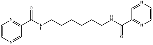 N-[6-(pyrazine-2-carbonylamino)hexyl]pyrazine-2-carboxamide Structure