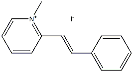 1-methyl-2-[(E)-2-phenylethenyl]pyridin-1-ium iodide Struktur
