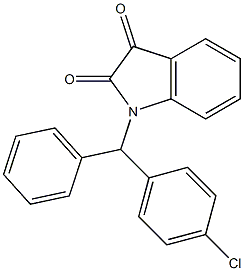 1-[(4-chlorophenyl)-phenylmethyl]indole-2,3-dione Struktur