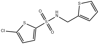 5-Chloro-N-(2-thienylmethyl)-2-thiophenesulfonamide, 321722-37-6, 結構式