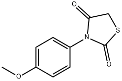 3-(4-methoxyphenyl)-1,3-thiazolidine-2,4-dione Struktur