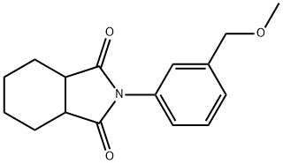 2-[3-(methoxymethyl)phenyl]-3a,4,5,6,7,7a-hexahydroisoindole-1,3-dione Struktur