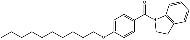(4-decoxyphenyl)-(2,3-dihydroindol-1-yl)methanone Struktur