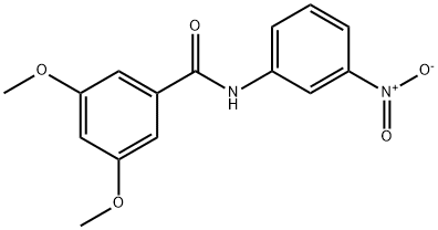 3,5-dimethoxy-N-(3-nitrophenyl)benzamide Struktur