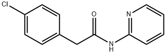 2-(4-chlorophenyl)-N-pyridin-2-ylacetamide Structure