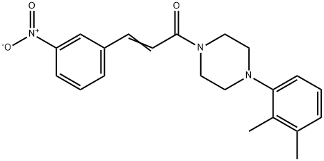 (E)-1-[4-(2,3-dimethylphenyl)piperazin-1-yl]-3-(3-nitrophenyl)prop-2-en-1-one Structure
