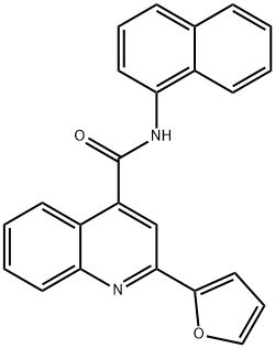 2-(furan-2-yl)-N-naphthalen-1-ylquinoline-4-carboxamide Structure