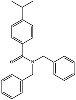 N,N-dibenzyl-4-propan-2-ylbenzamide Structure