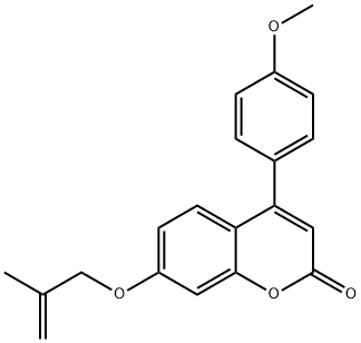 4-(4-methoxyphenyl)-7-(2-methylprop-2-enoxy)chromen-2-one Structure