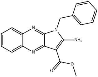 methyl 2-amino-1-benzylpyrrolo[3,2-b]quinoxaline-3-carboxylate Struktur