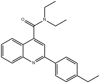N,N-diethyl-2-(4-ethylphenyl)quinoline-4-carboxamide Structure