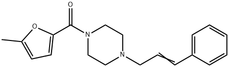 (5-methylfuran-2-yl)-[4-[(E)-3-phenylprop-2-enyl]piperazin-1-yl]methanone Structure