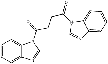 1,4-bis(benzimidazol-1-yl)butane-1,4-dione Struktur
