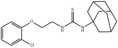 1-(1-adamantyl)-3-[2-(2-chlorophenoxy)ethyl]thiourea Struktur