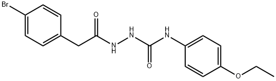1-[[2-(4-bromophenyl)acetyl]amino]-3-(4-ethoxyphenyl)urea Struktur