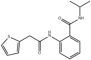 N-propan-2-yl-2-[(2-thiophen-2-ylacetyl)amino]benzamide Struktur