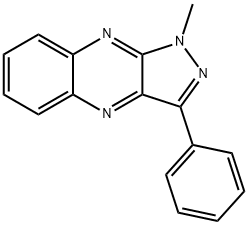 1-methyl-3-phenylpyrazolo[4,3-b]quinoxaline Struktur