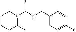 N-[(4-fluorophenyl)methyl]-2-methylpiperidine-1-carbothioamide Structure