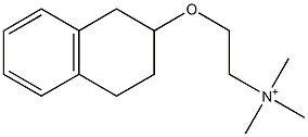 trimethyl-[2-(1,2,3,4-tetrahydronaphthalen-2-yloxy)ethyl]azanium Structure