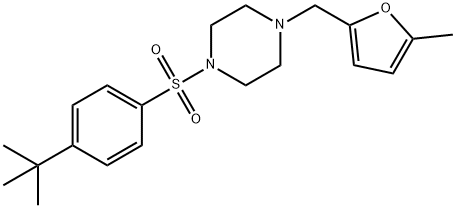 1-(4-tert-butylphenyl)sulfonyl-4-[(5-methylfuran-2-yl)methyl]piperazine Structure