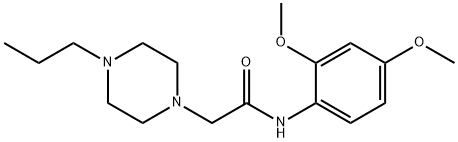 N-(2,4-dimethoxyphenyl)-2-(4-propylpiperazin-1-yl)acetamide Structure