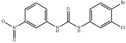 1-(4-bromo-3-chlorophenyl)-3-(3-nitrophenyl)urea Struktur