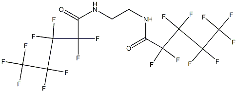 2,2,3,3,4,4,5,5,5-nonafluoro-N-[2-(2,2,3,3,4,4,5,5,5-nonafluoropentanoylamino)ethyl]pentanamide Structure