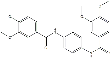N-[4-[(3,4-dimethoxybenzoyl)amino]phenyl]-3,4-dimethoxybenzamide Structure