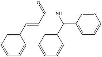 (E)-N-benzhydryl-3-phenylprop-2-enamide Struktur