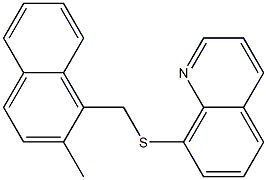 8-[(2-methylnaphthalen-1-yl)methylsulfanyl]quinoline Struktur