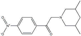 1-(3,5-dimethylpiperidin-1-yl)-2-(4-nitrophenyl)ethanone Struktur