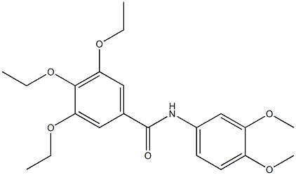 N-(3,4-dimethoxyphenyl)-3,4,5-triethoxybenzamide Struktur