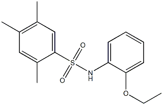 N-(2-ethoxyphenyl)-2,4,5-trimethylbenzenesulfonamide Struktur
