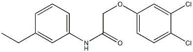 2-(3,4-dichlorophenoxy)-N-(3-ethylphenyl)acetamide Structure