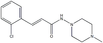 (E)-3-(2-chlorophenyl)-N-(4-methylpiperazin-1-yl)prop-2-enamide Structure