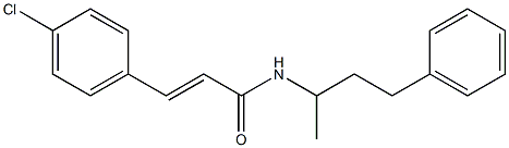 (E)-3-(4-chlorophenyl)-N-(4-phenylbutan-2-yl)prop-2-enamide Struktur