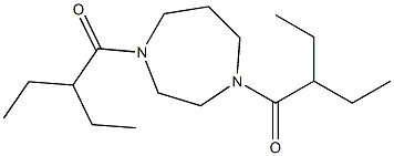 2-ethyl-1-[4-(2-ethylbutanoyl)-1,4-diazepan-1-yl]butan-1-one Structure