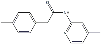 2-(4-methylphenyl)-N-(4-methylpyridin-2-yl)acetamide Struktur