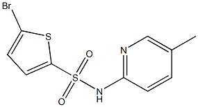 5-bromo-N-(5-methylpyridin-2-yl)thiophene-2-sulfonamide Struktur