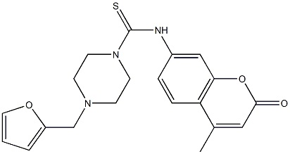 4-(furan-2-ylmethyl)-N-(4-methyl-2-oxochromen-7-yl)piperazine-1-carbothioamide