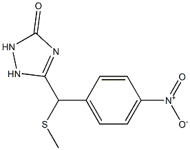5-[(4-nitrophenyl)methylsulfanylmethyl]-1,2-dihydro-1,2,4-triazol-3-one Structure