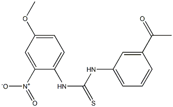 1-(3-acetylphenyl)-3-(4-methoxy-2-nitrophenyl)thiourea Struktur