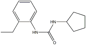 1-cyclopentyl-3-(2-ethylphenyl)urea Struktur