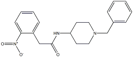 N-(1-benzylpiperidin-4-yl)-2-(2-nitrophenyl)acetamide Structure